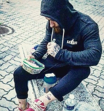 Sweat-shirt à capuche léger Charbon